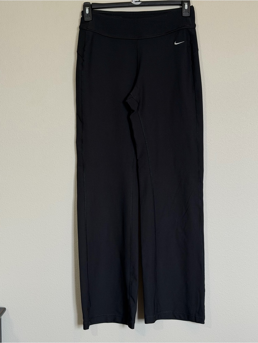 Nike FIT DRY Black Athletic Wide Leg Pants, Size Medium